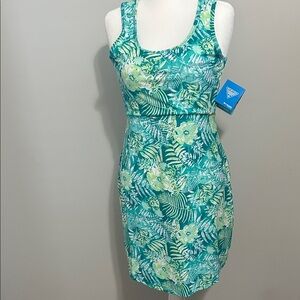 Columbia PFG NWT ,Tropical Floral Mini Dress Size Large
